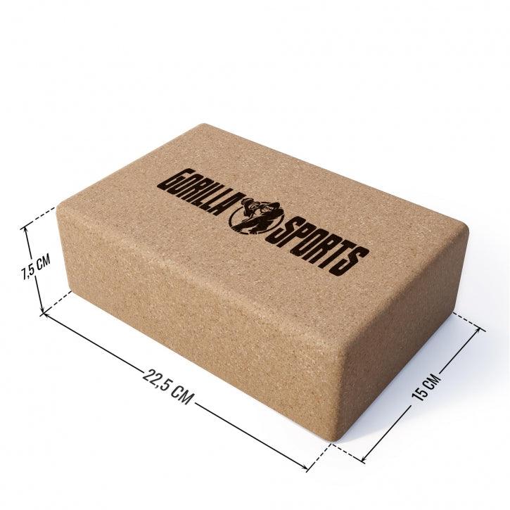 gorilla-sports-yoga-block-aus-kork-22-5-x-15-x-7-5-cm image 4