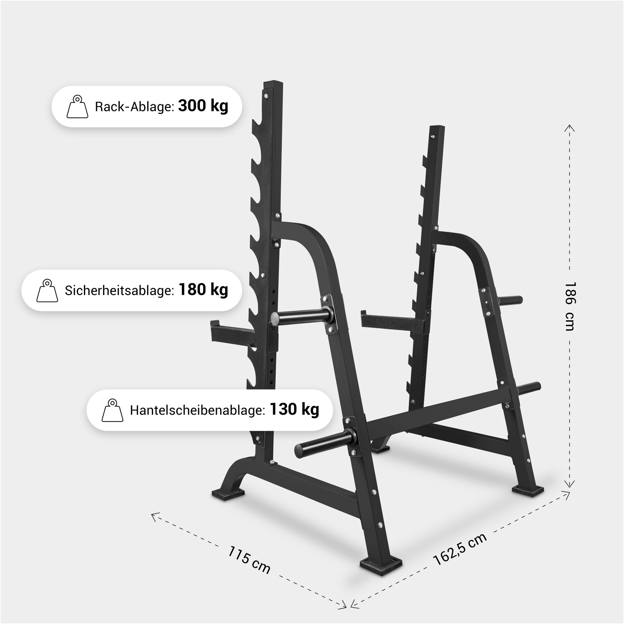 gorilla-sports-squat-rack-inkl-safety-ablagen image 5