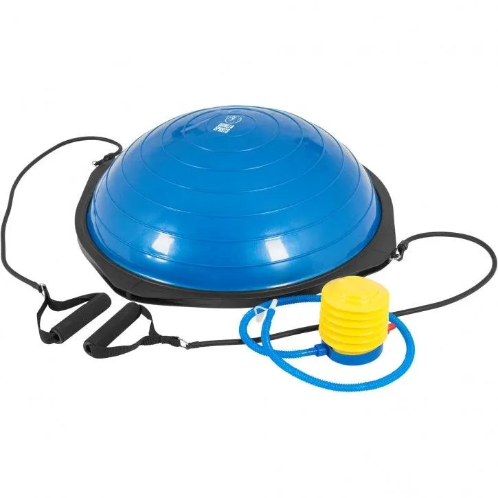 gorilla-sports-balance-ball-mit-widerstandsb-ndern-blau-schwarz image 1
