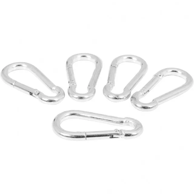 gorilla-sports-karabiner-7-mm-chrom-5er-set image 1