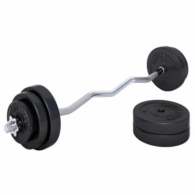gorilla-sports-sz-curlset-kunststoff-35-kg-mit-sternverschl-ssen image 1