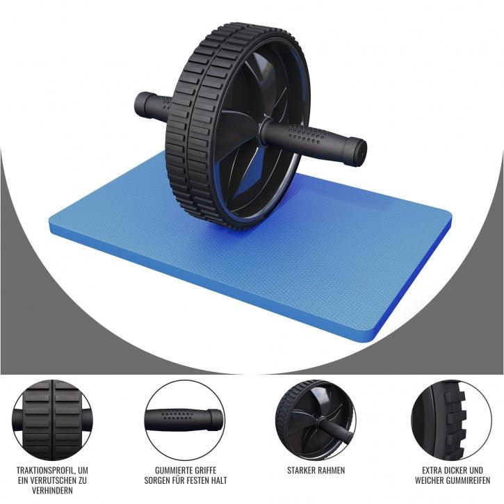 gorilla-sports-ab-roller-mit-unterlegmatte-kniematte-schwarz image 3