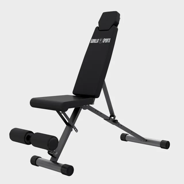 gorilla-sports-hantelbank-faltbar-8-fach-verstellbare-schr-gbank image 1