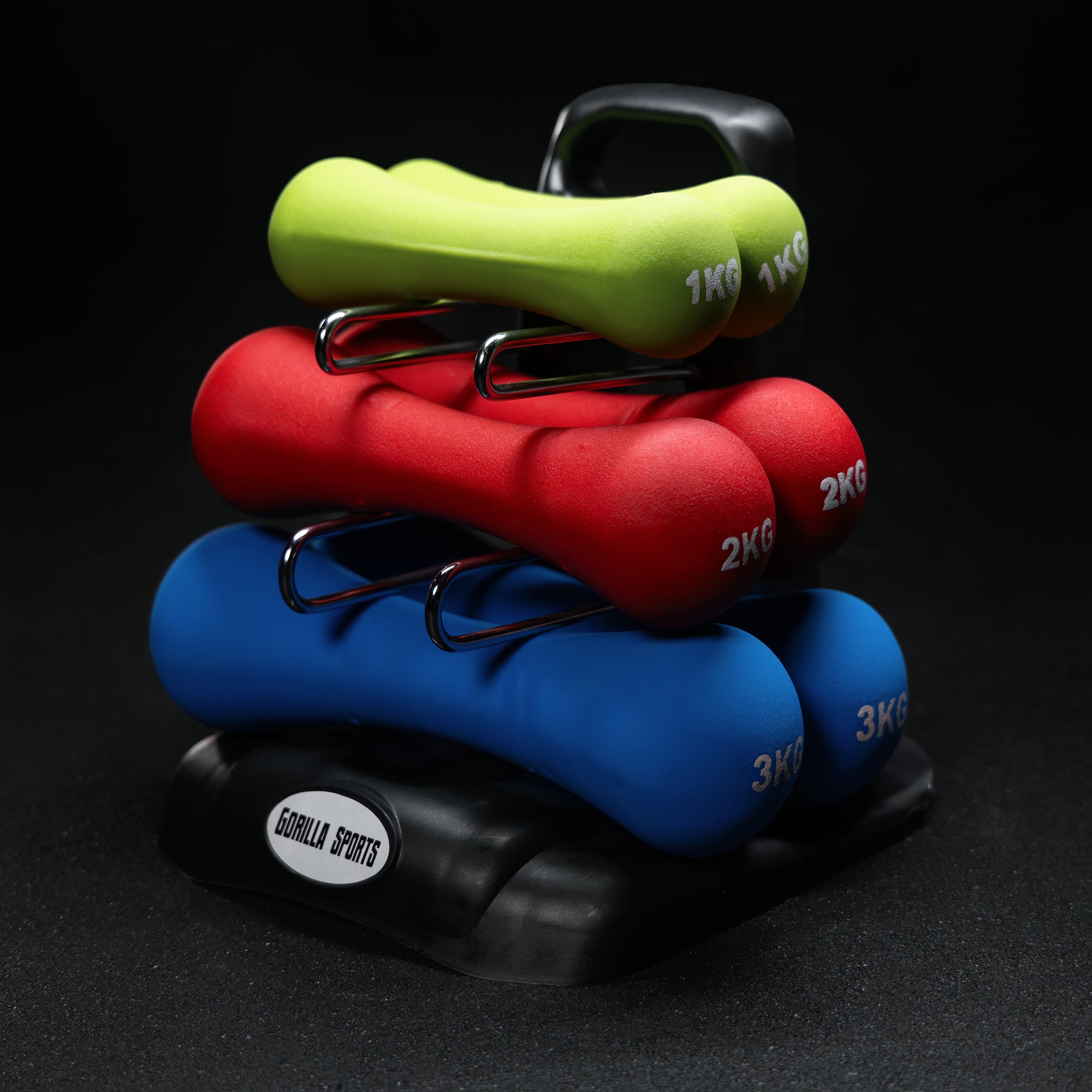 gorilla-sports-kurzhantel-set-gymnastik-neopren-12-kg image 3