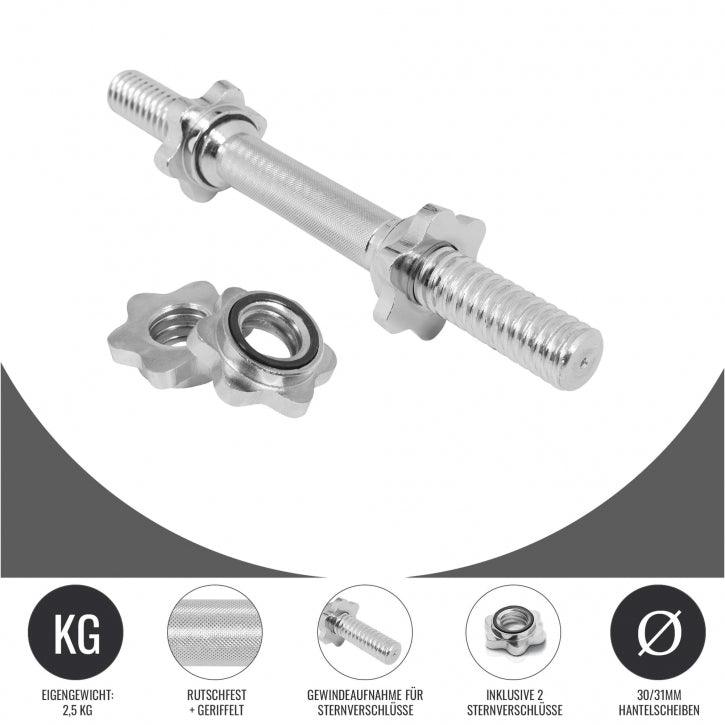 gorilla-sports-kurzhantelstange-35-cm-42-cm-chrom-mit-verschl-ssen image 4
