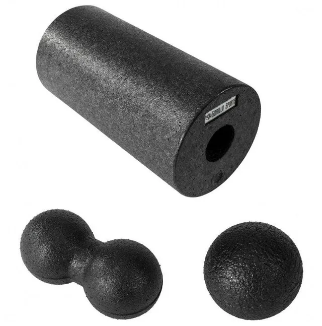 gorilla-sports-faszientraining-3er-set-rolle-ball-duo-ball image 1