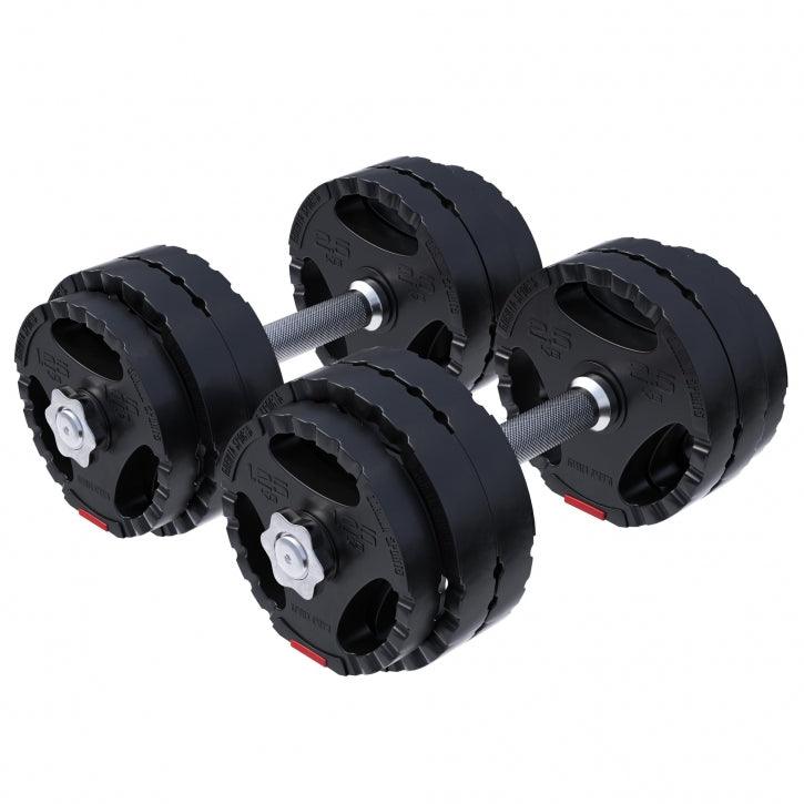 gorilla-sports-kurzhantel-set-kunststoff-gripper-30-kg-mit-sternverschl-ssen image 1