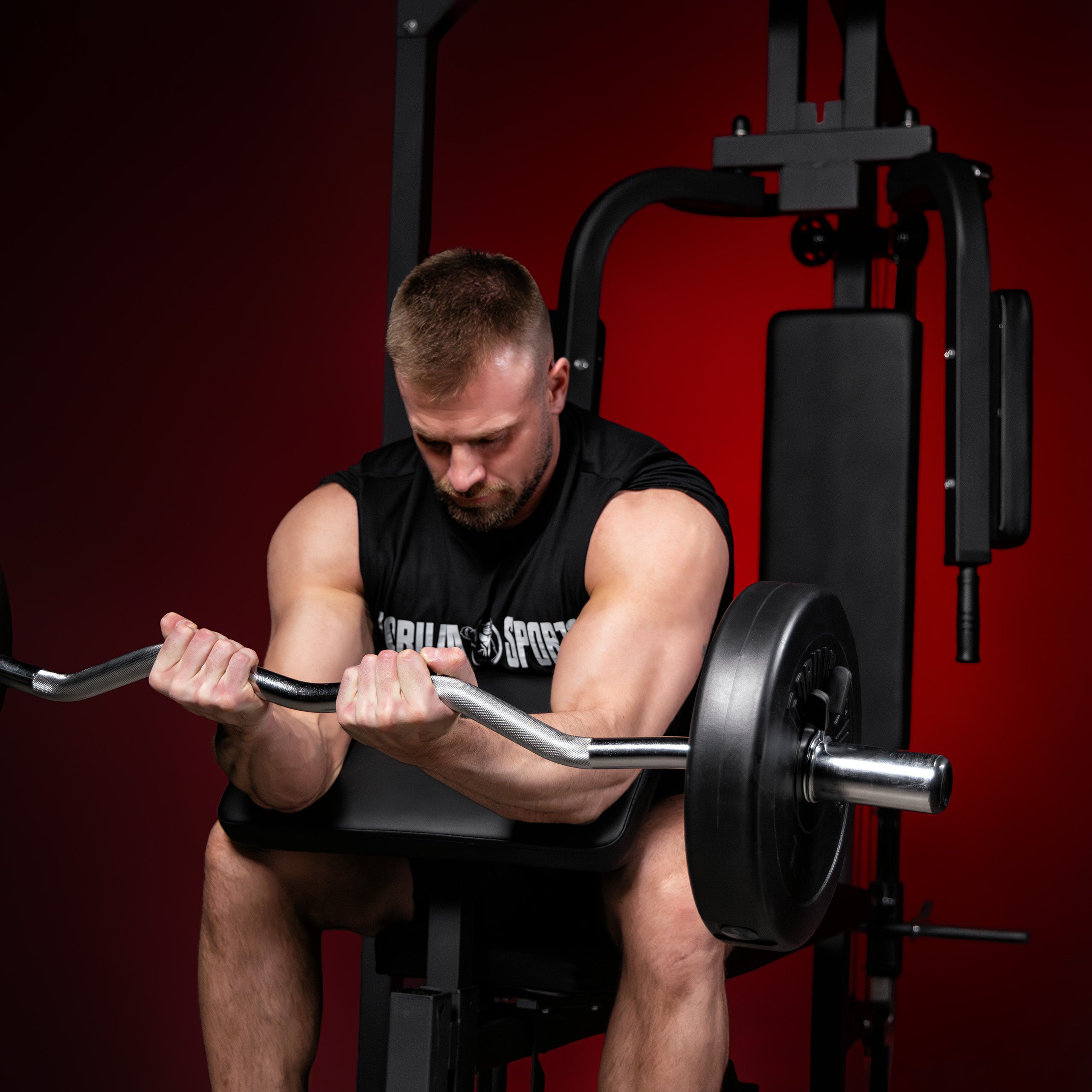 gorilla-sports-kraftstation-home-gym-inkl-hantelbank image 2