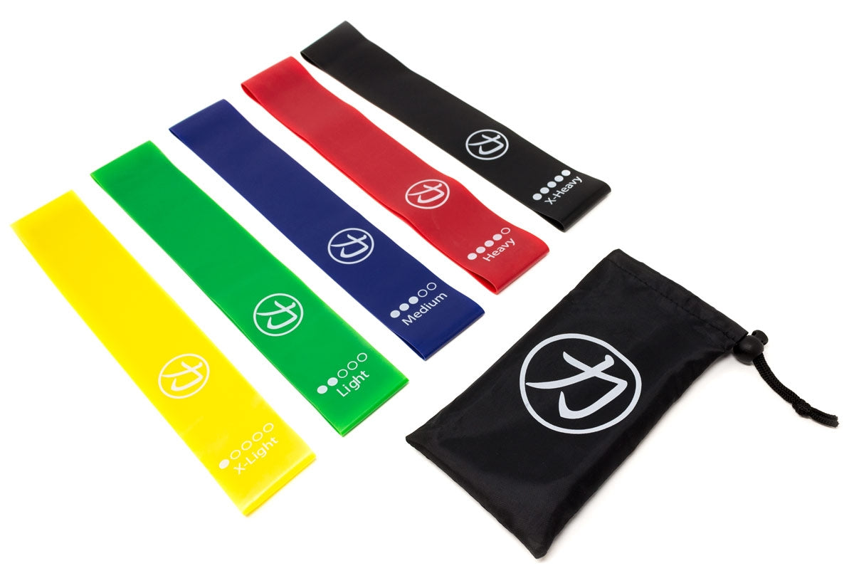 strength-shop-gymnastik-glute-mini-b-nder-5er-set-resistance-bands-mit-kordelzug image 1