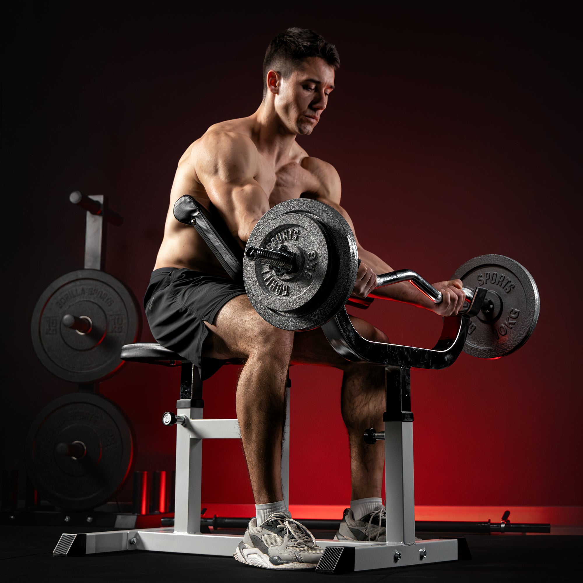 gorilla-sports-curlbank-verstellbar-inkl-curlset-gusseisen-38-kg image 2