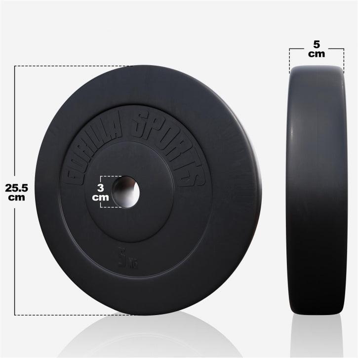 gorilla-sports-langhantel-set-kunststoff-60-130-kg-mit-sternverschl-ssen image 6