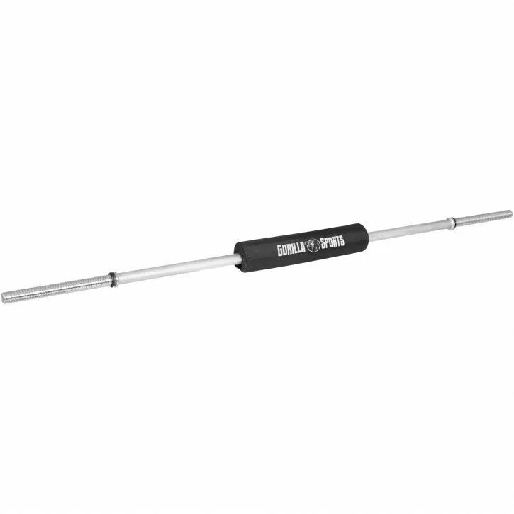 gorilla-sports-langhantel-170-cm-mit-nackenpolster-und-sternverschl-ssen image 1