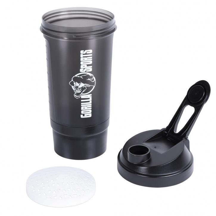 gorilla-sports-protein-shaker-mit-pulverfach-500-ml-schwarz image 7