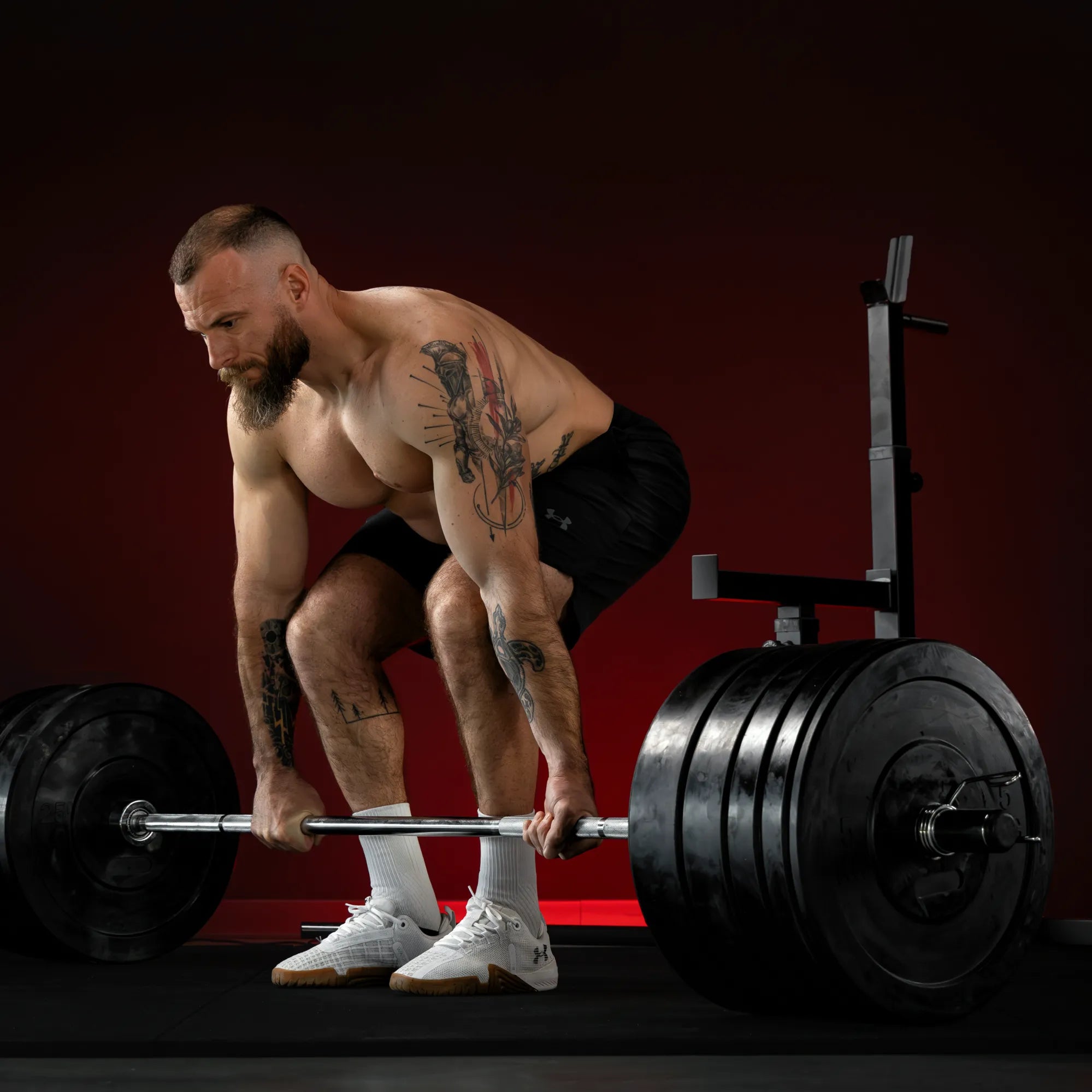 gorilla-sports-bumper-plates-gummi-olympia-5-25-kg-hantelscheiben image 2