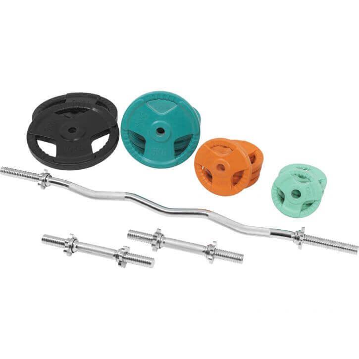 gorilla-sports-sz-curlset-gummi-gripper-70-kg-mit-verschl-ssen image 5
