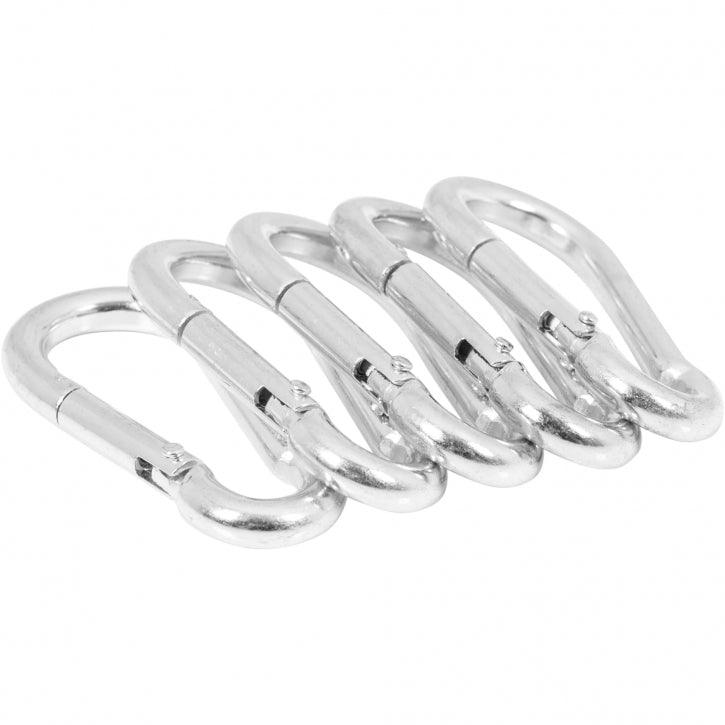 gorilla-sports-karabiner-7-mm-chrom-5er-set image 3