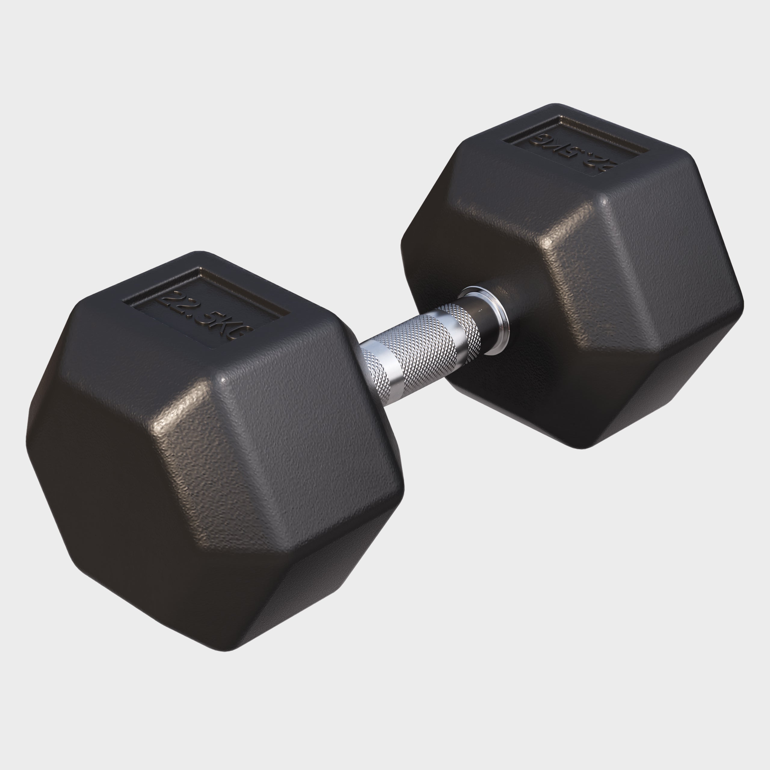 gorilla-sports-hexagon-kurzhantel-gummi-2-50-kg-einzeln image 1