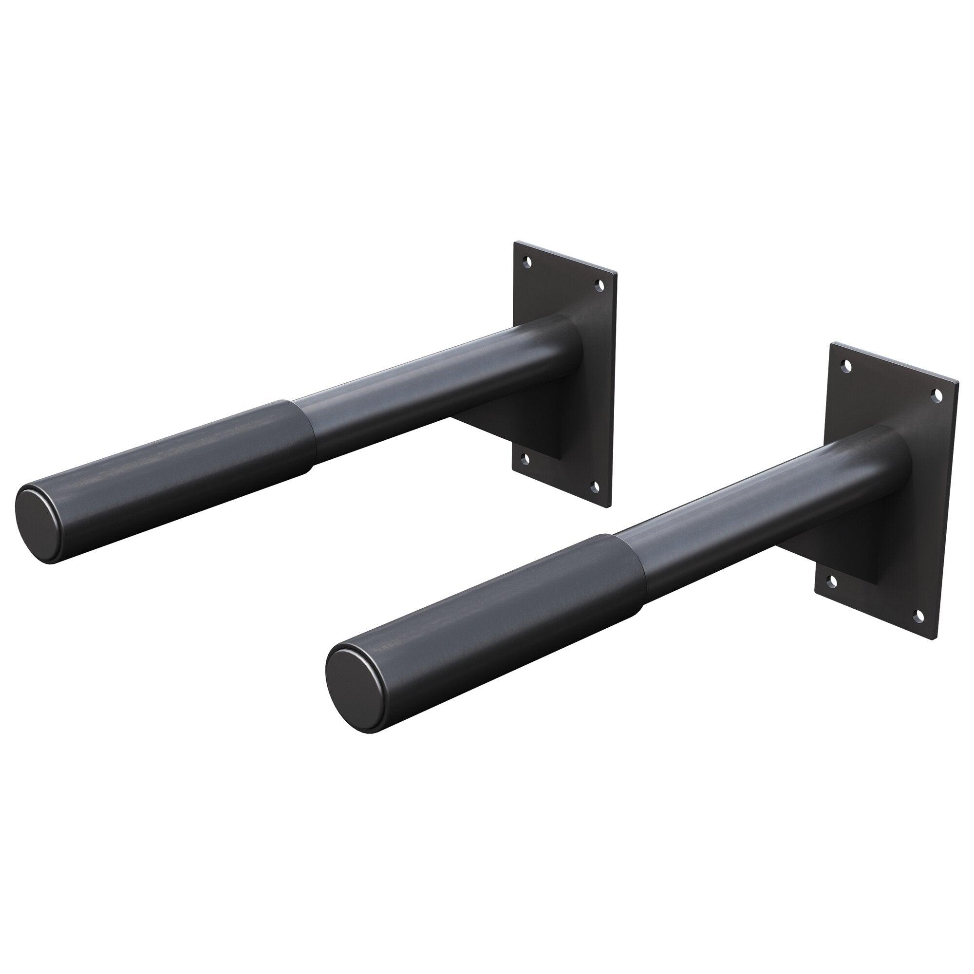 gorilla-sports-dip-barren-2er-set-zur-wandmontage-dip-ger-t-schwarz-aus-stahl image 1