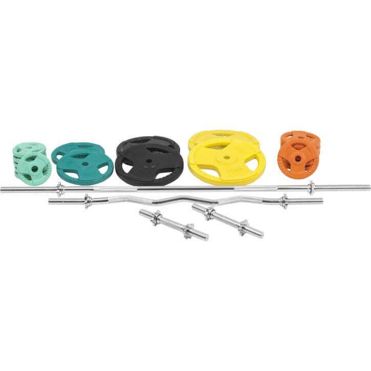 gorilla-sports-langhantel-set-gummi-gripper-108-kg-mit-verschl-ssen image 8