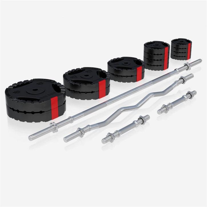 gorilla-sports-kraftstation-universal-inkl-langhantel-set-kunststoff-gripper-100-2 image 4