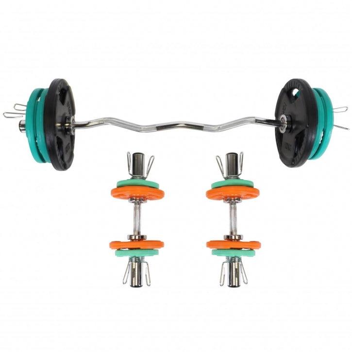 gorilla-sports-sz-curlset-gummi-gripper-75-kg-olympia-mit-verschl-ssen image 5