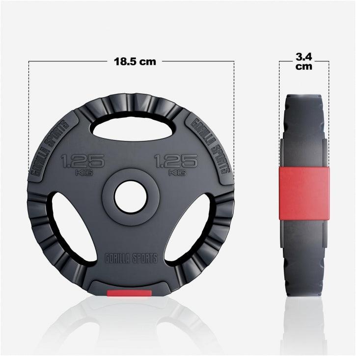 gorilla-sports-langhantel-set-gripper-kunststoff-60-130-kg-mit-sternverschl-ssen image 7