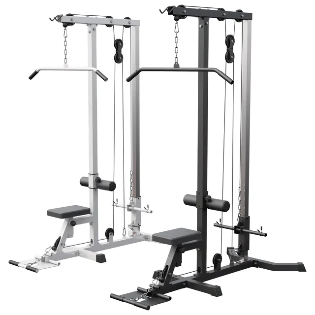 gorilla-sports-latzugmaschine-latzugstation-wei-schwarz image 1