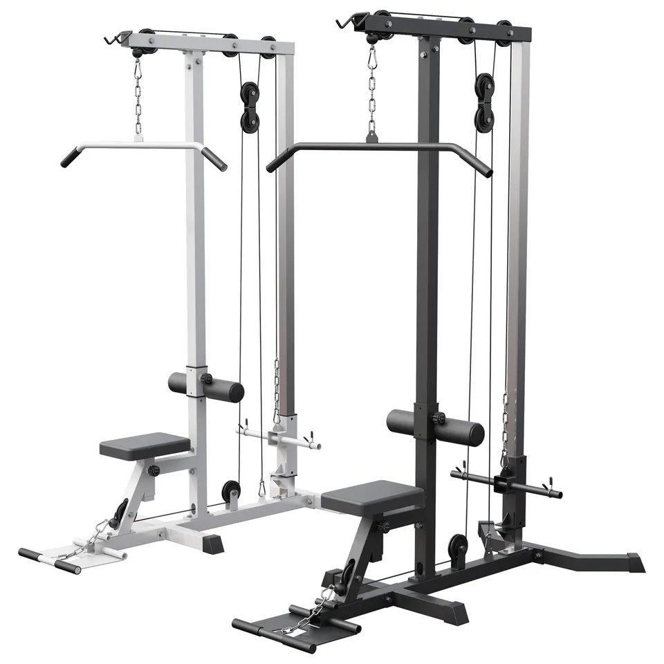 gorilla-sports-latzugmaschine-latzugstation-wei-schwarz image 1