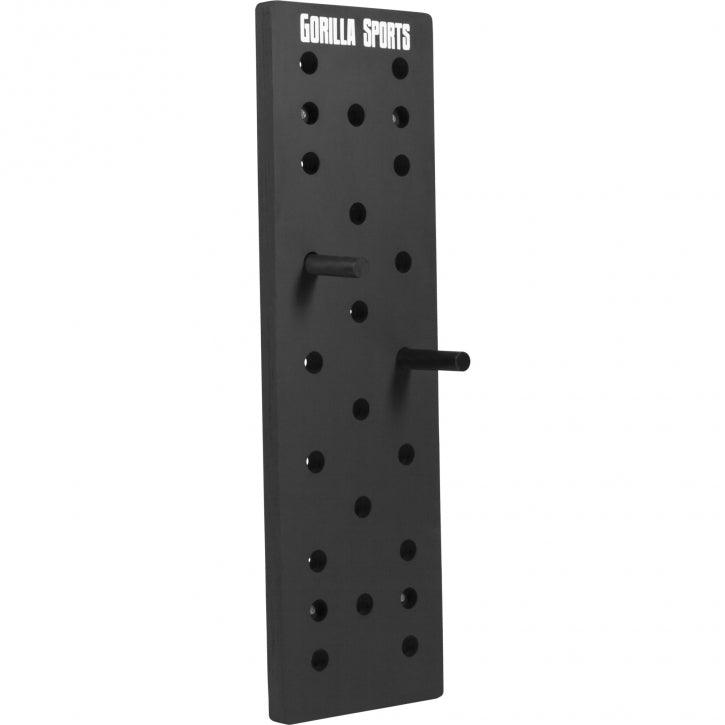 gorilla-sports-pegboard-kletterbrett-schwarz-inkl-kletterstifte image 6