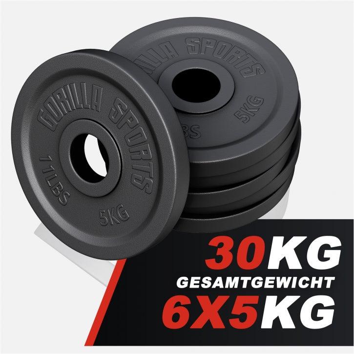 gorilla-sports-hantelscheibe-gusseisen-olympia-1-25-25-kg-50-51-mm image 5