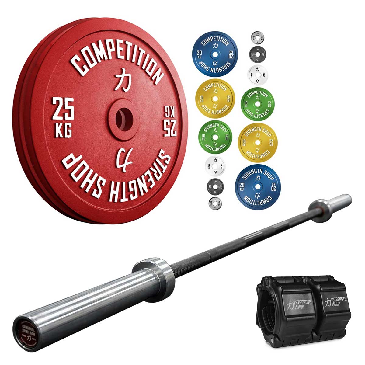 strength-shop-elite-competition-bundle-157-5-kg-kalibrierte-scheiben-set-power-b image 1