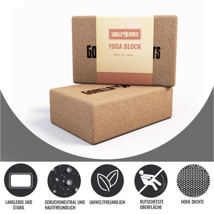 gorilla-sports-yoga-block-aus-kork-22-5-x-15-x-7-5-cm image 6