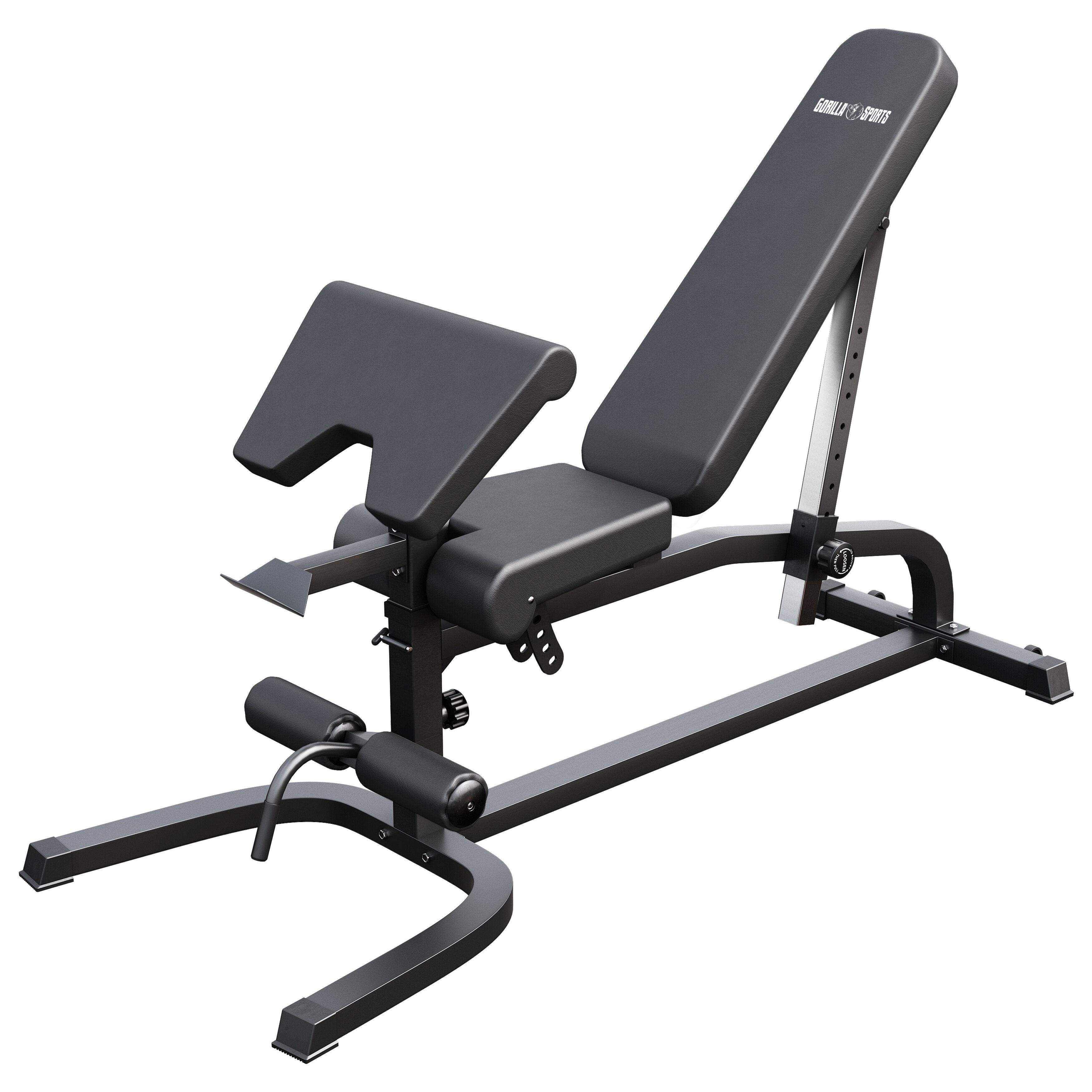 gorilla-sports-schr-gbank-verstellbar-inkl-beinstrecker-und-curlpult image 1