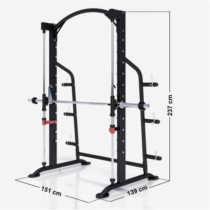 gorilla-sports-multipresse-power-rack-olympia-half-rack-kniebeugenst-nder image 3