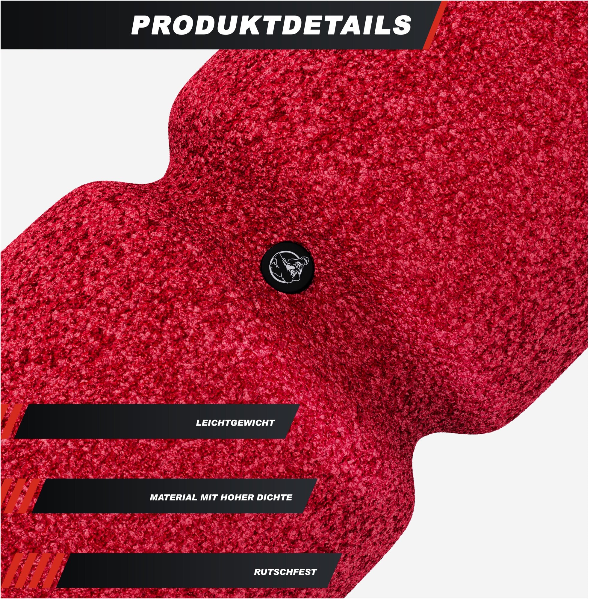 gorilla-sports-faszienrolle-38-cm-mit-umlaufrille-foam-roller image 4