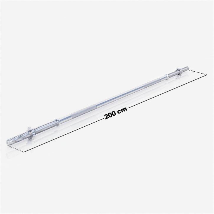 gorilla-sports-langhantel-200-cm-chrom-mit-sternverschl-ssen image 3
