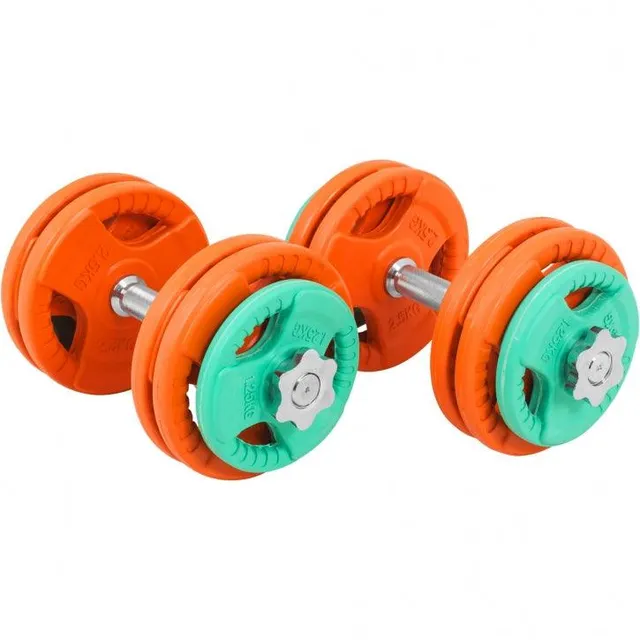gorilla-sports-kurzhantel-set-gummi-gripper-30-kg-mit-verschl-ssen image 1