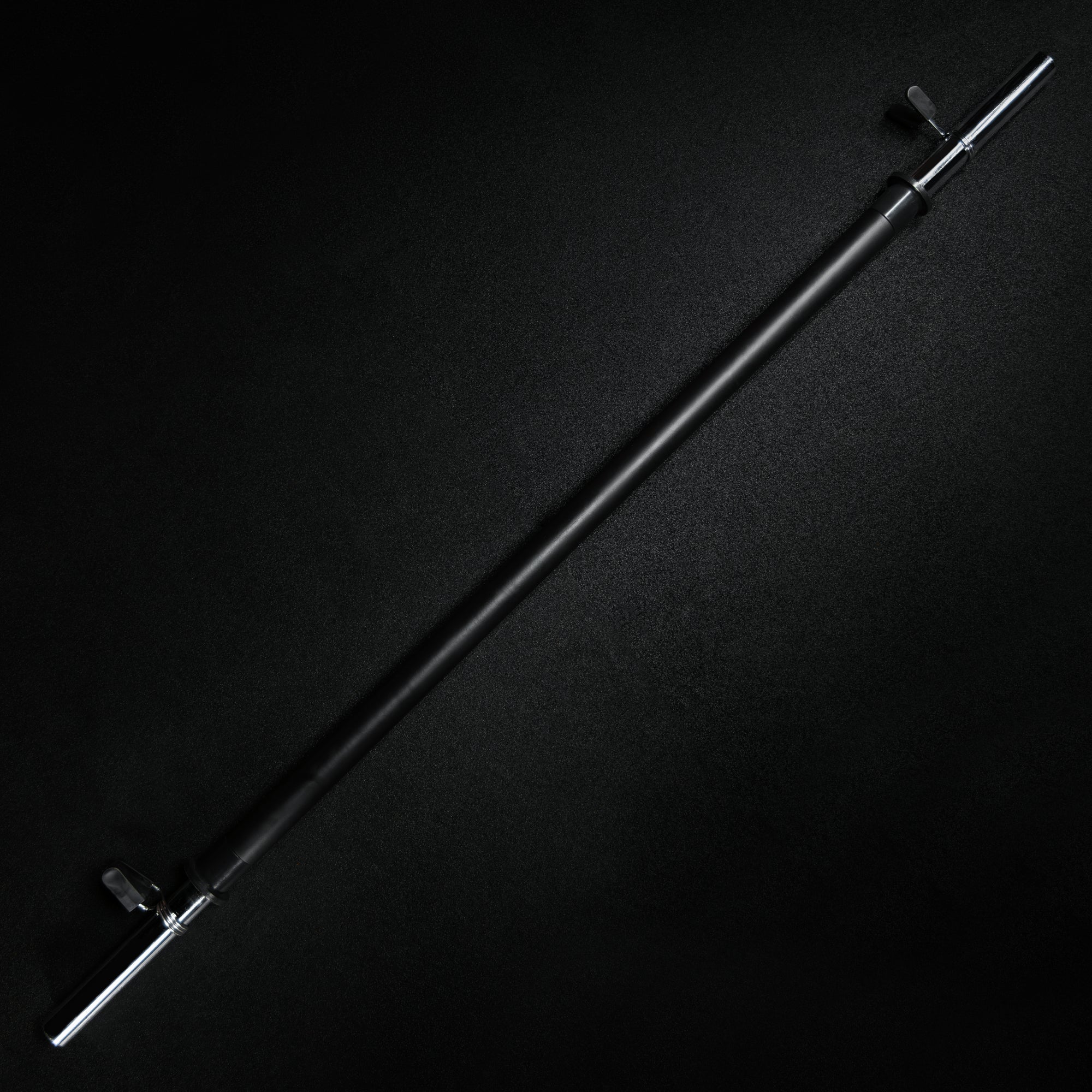 gorilla-sports-langhantel-aerobic-130-cm-chrom-schwarz-mit-federverschl-ssen image 4