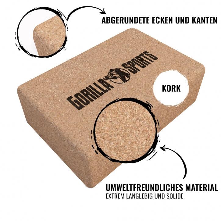 gorilla-sports-yoga-block-aus-kork-22-5-x-15-x-7-5-cm image 5