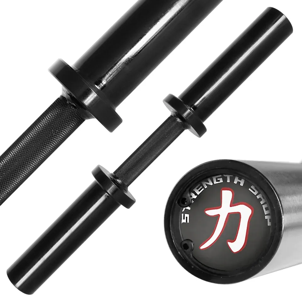 strength-shop-olympische-kurzhantelstange-mit-fixierten-scheibenaufnahmen-50-mm image 1