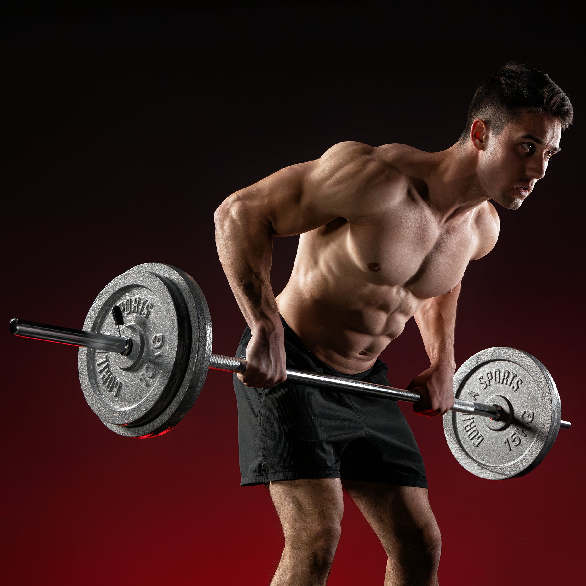 gorilla-sports-langhantel-set-gusseisen-108-kg-mit-federverschl-ssen image 2