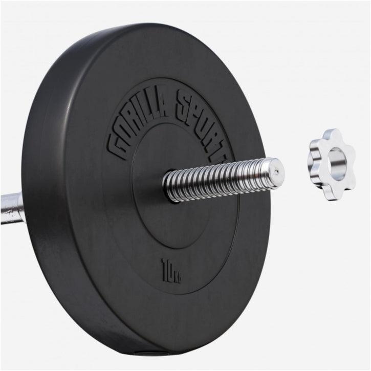 gorilla-sports-hantelscheibe-kunststoff-1-1-15-9-kg-2-5-cm-zement-schwarz image 3