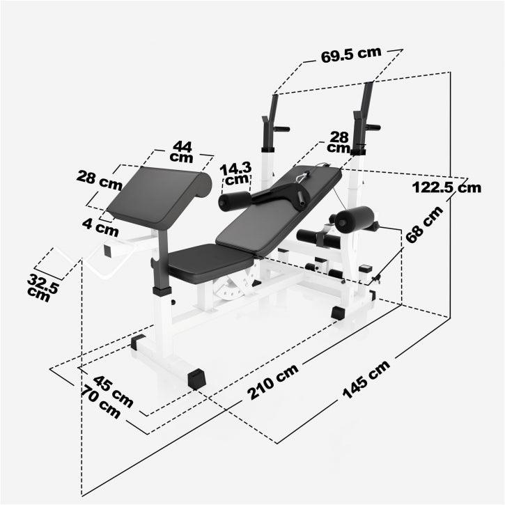 gorilla-sports-kraftstation-universal-46-teilig-inkl-latzugturm-langhantel-set-1 image 8