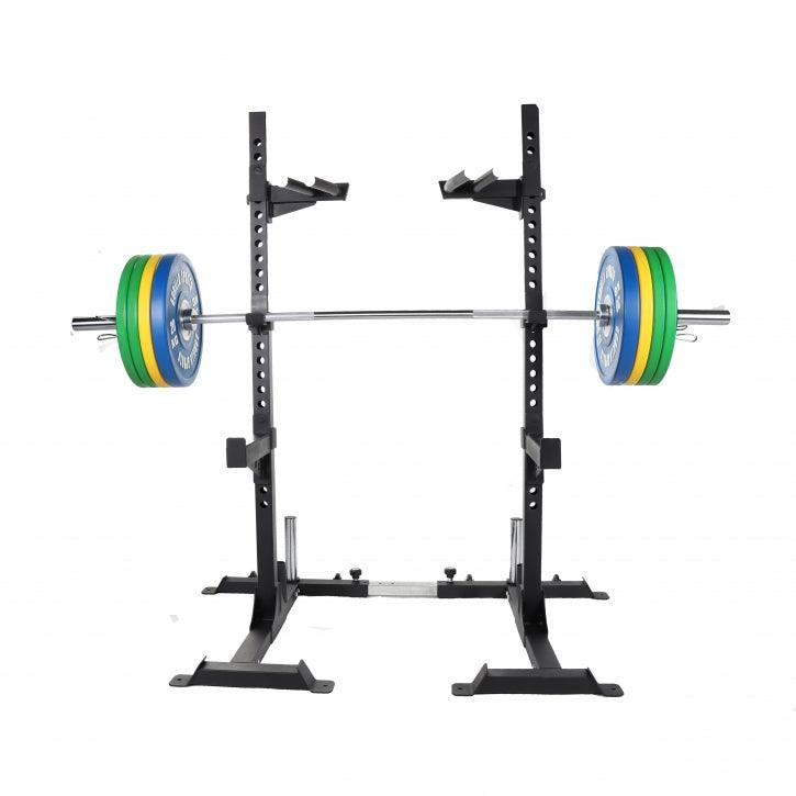 gorilla-sports-squat-rack-inkl-olympia-langhantelset-profi-140-kg image 4
