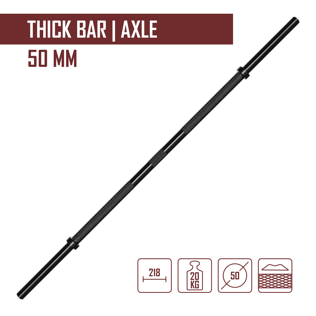strength-shop-axle-bar-50-mm-strongman-langhantel image 2