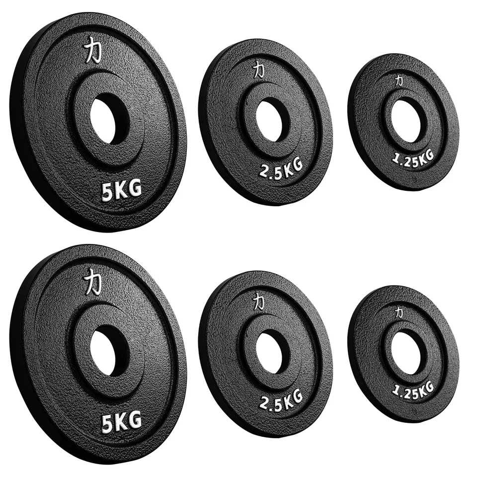 strength-shop-riot-gusseisenscheiben-set-kraftdreikampf-2x5kg-2x2-5kg-2x1-25kg image 1
