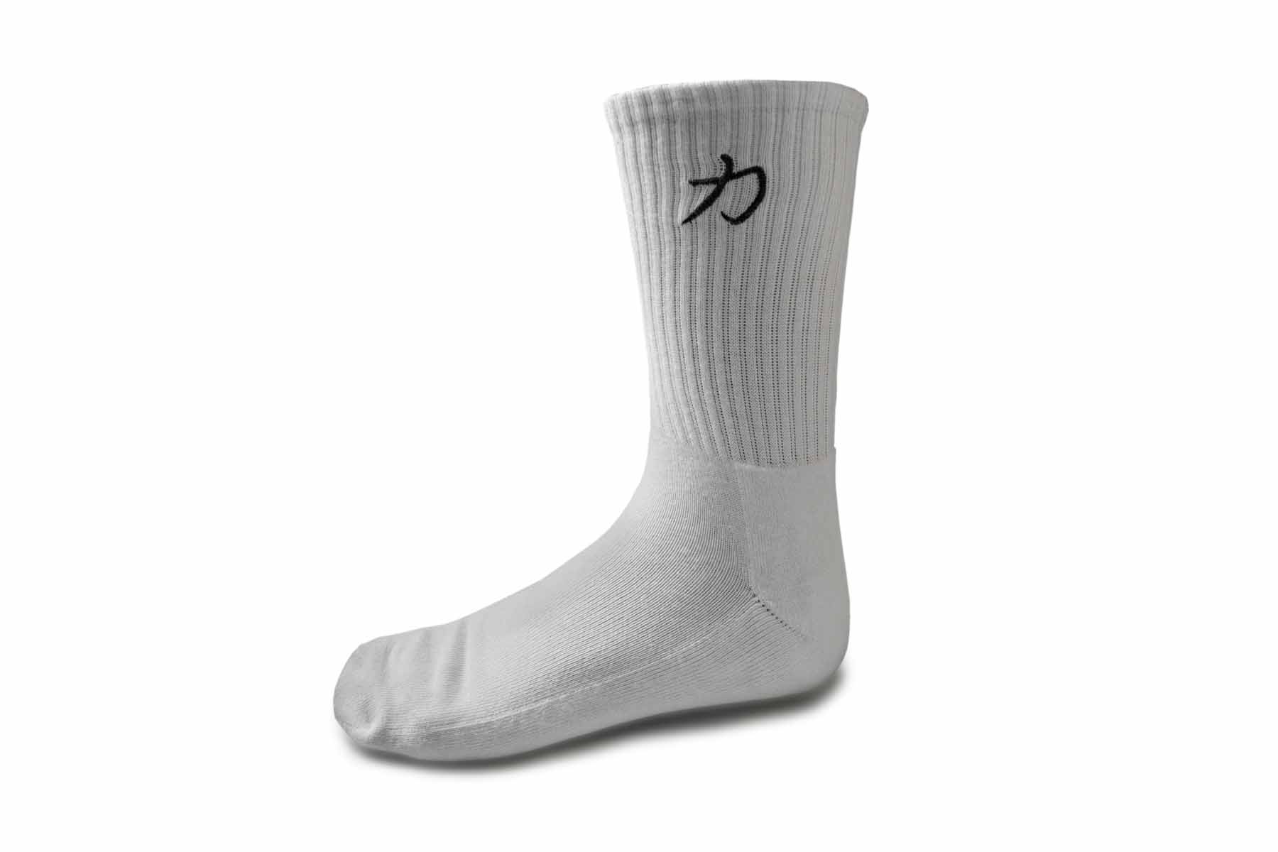 strength-shop-crew-socken-trainingssocken-baumwolle-schwarz-wei image 5