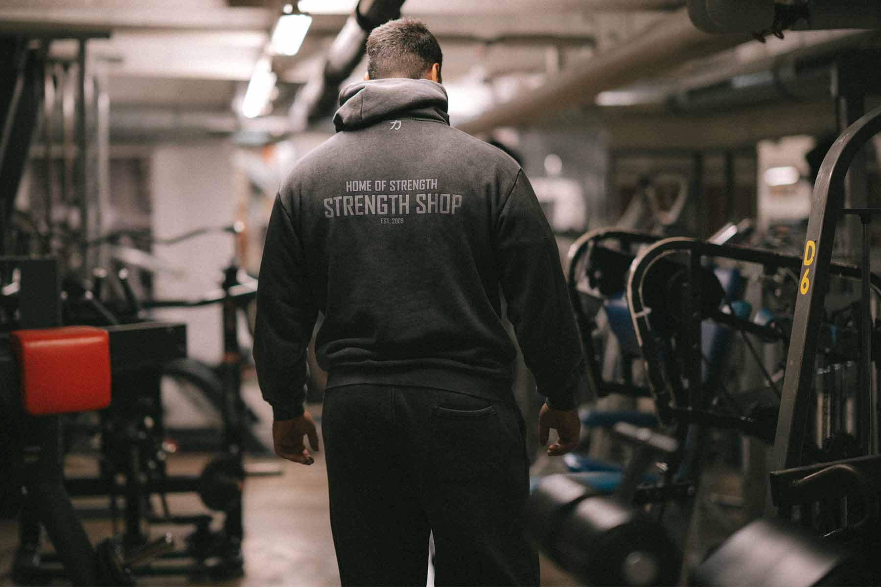 strength-shop-home-of-strength-hoodie-stone-washed-grey-oversized-gym-hoodie image 5
