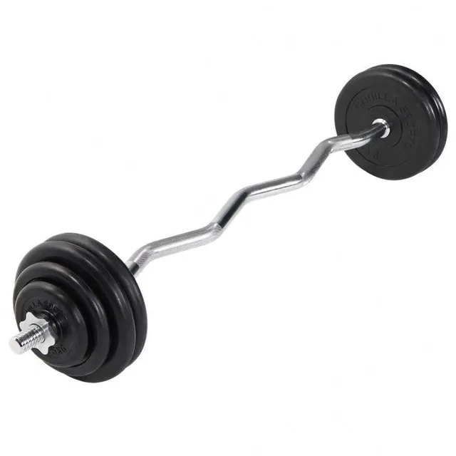gorilla-sports-sz-curlset-gummi-35-kg-mit-sternverschl-ssen image 1