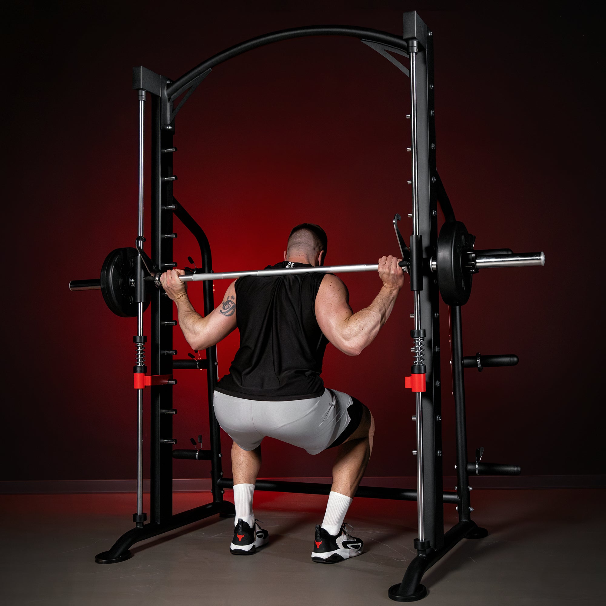 gorilla-sports-multipresse-power-rack-olympia-half-rack-kniebeugenst-nder image 8